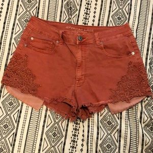 American Eagle high rise festival shorts
